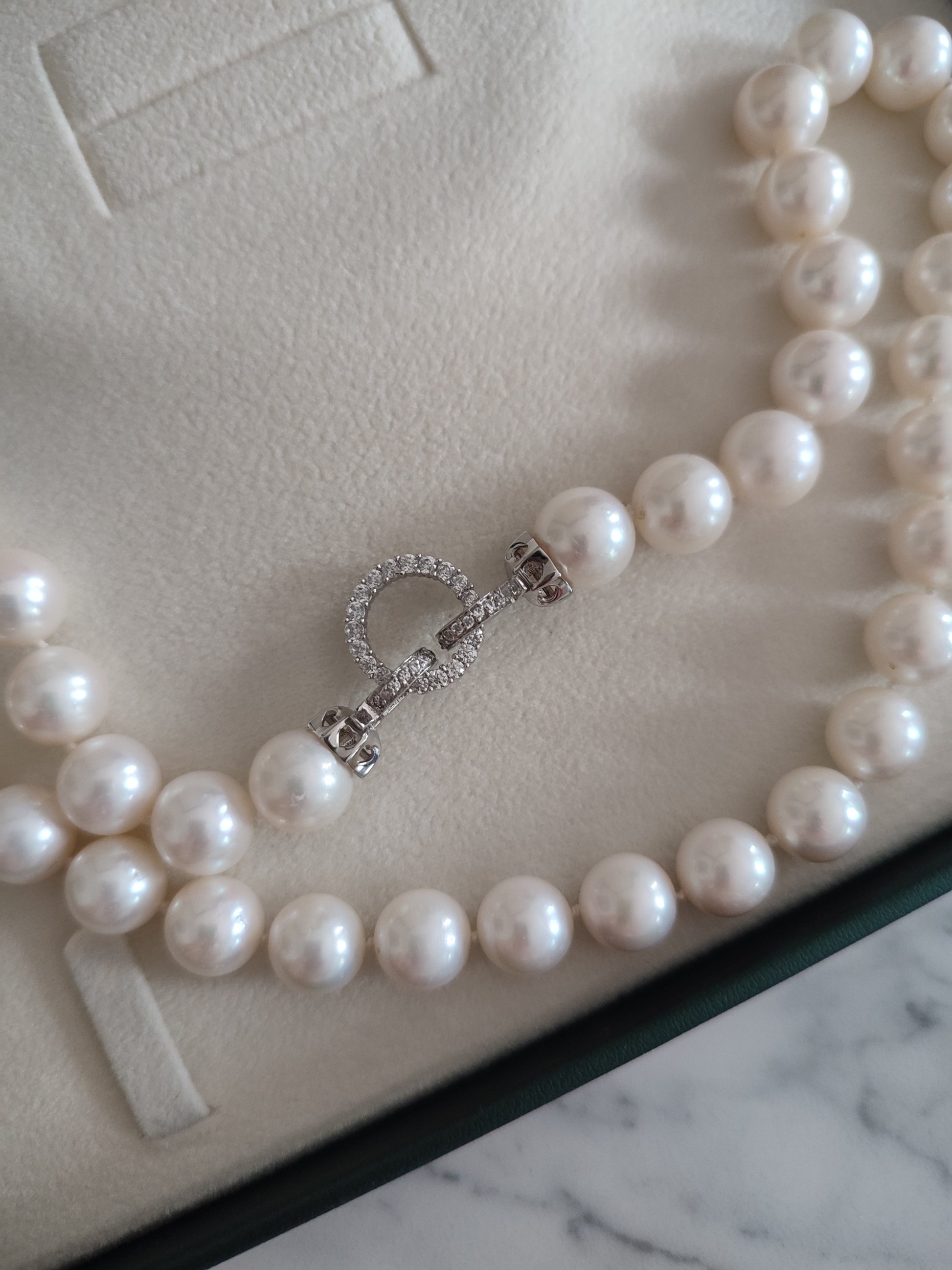 altın inci kolye set