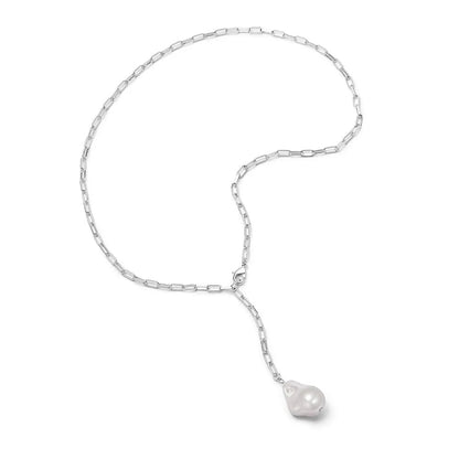 gümüş barok inci kolye